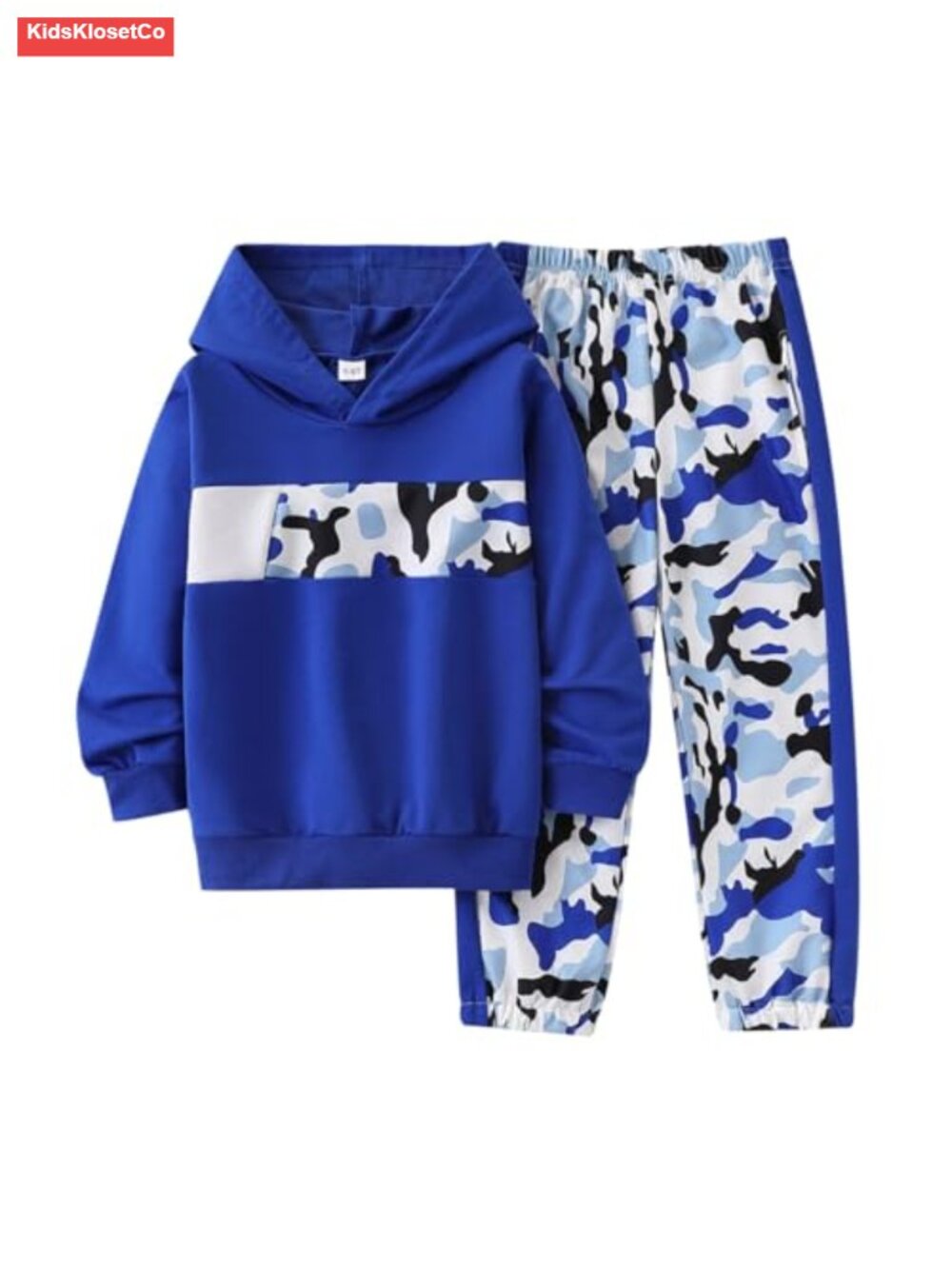 Boys 2pc Racing Hoodie & Camo Sweatpants Set
